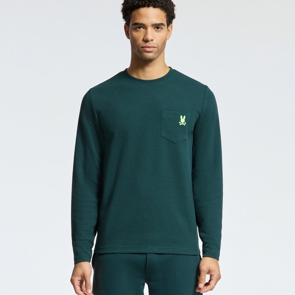 Mens Val Waffle Lounge Long Sleeve Tee